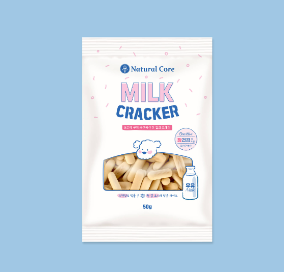 Natural core Milk/cheese crackers 50g