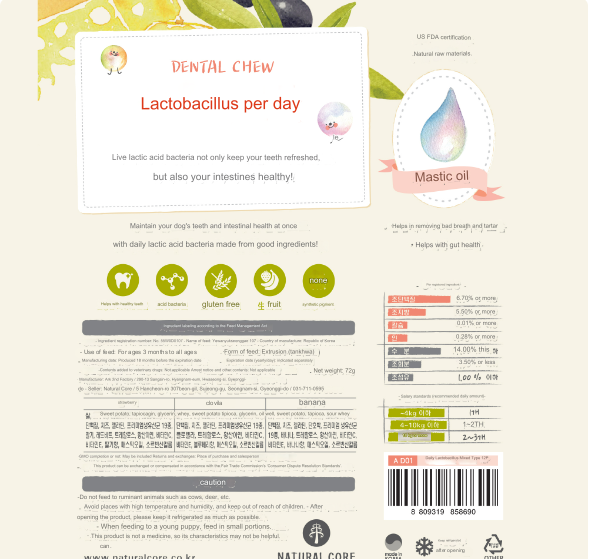 natural core daily lactic acid bacteria mix