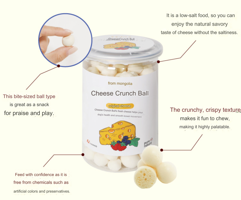 Crunch cheese ball from Mongolia 150g