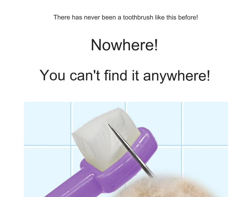 Ainsop triangular toothbrush