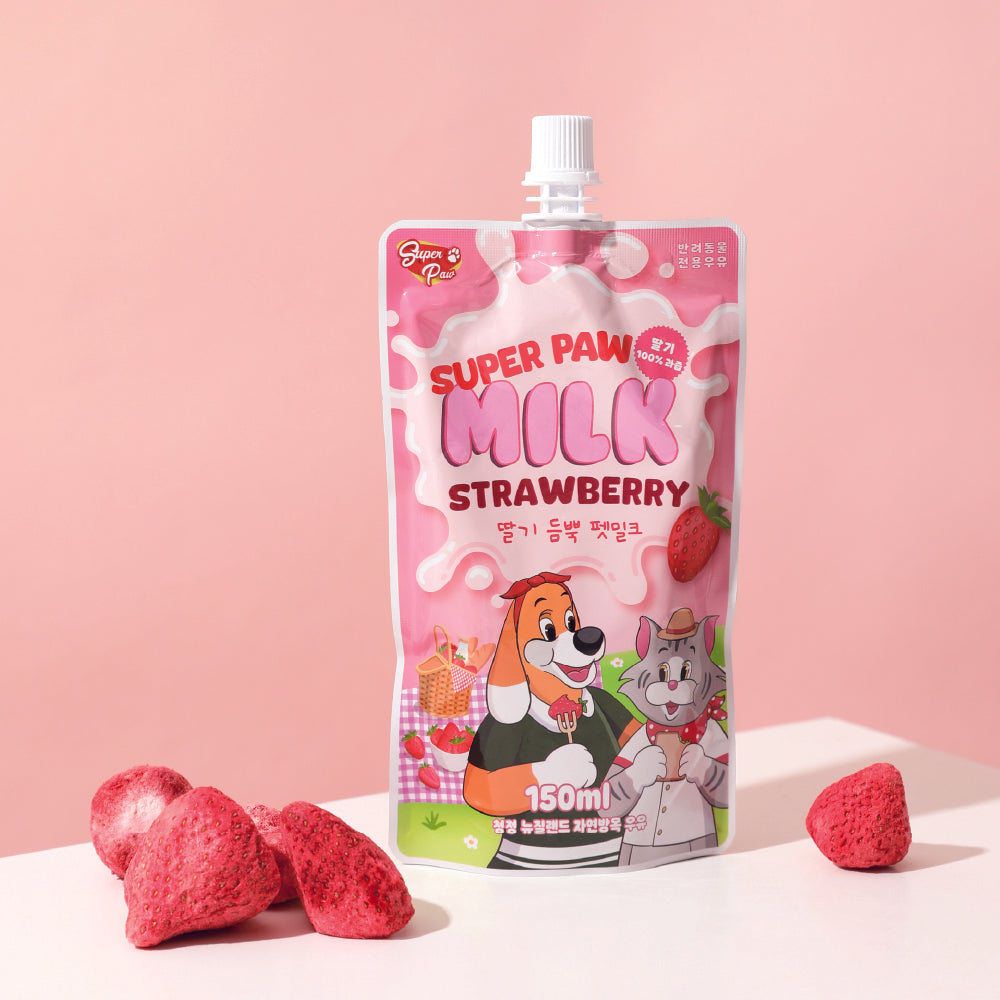 Superpow Strawberry-filled Pet Milk 150ml x 8