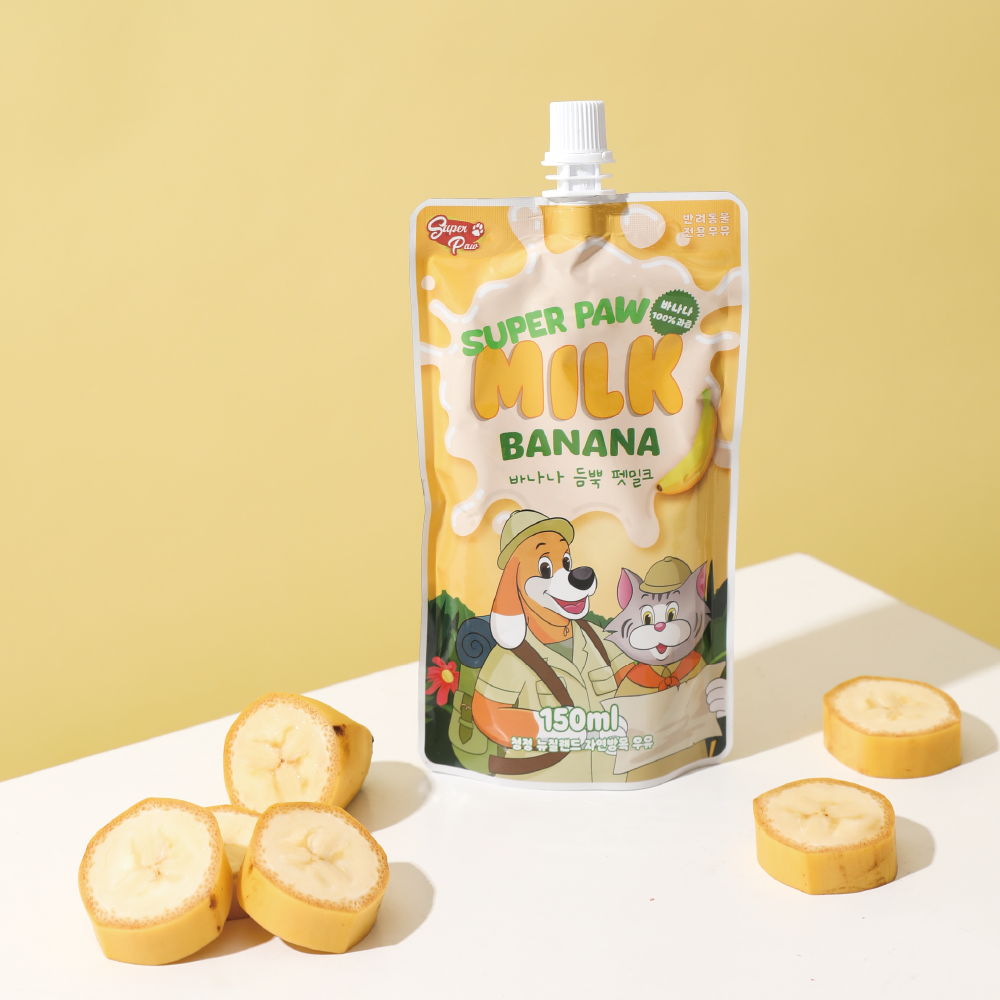 Superpow Banana Full Pet Milk 150ml x 8