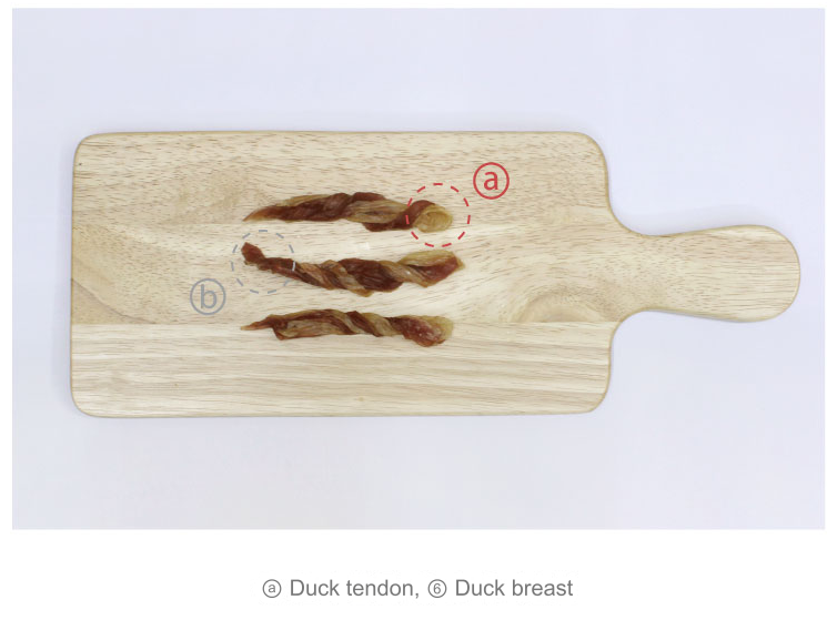 Natural duck tendon & duck twist